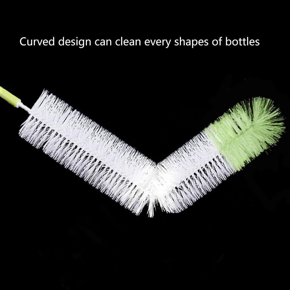 TISSA Long Bottle Cleaning Brush 18" Extra Long x 2.17" Extra Wide Brush for Washing Beer Wine Brewing Bottles Decanter, Water Bottle Brush Washer 1 Piece