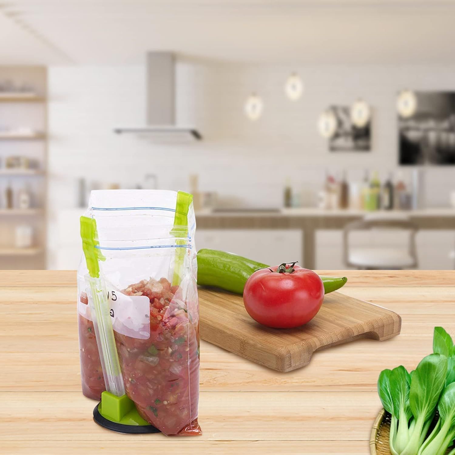 Baggy Rack - 8 colors ,Food Storage Bags Clip, For Food Prep Bag/Plastic Freezer Bag/Ziploc Bag Holder Stand,Meal Planning/prep Bag Holders.