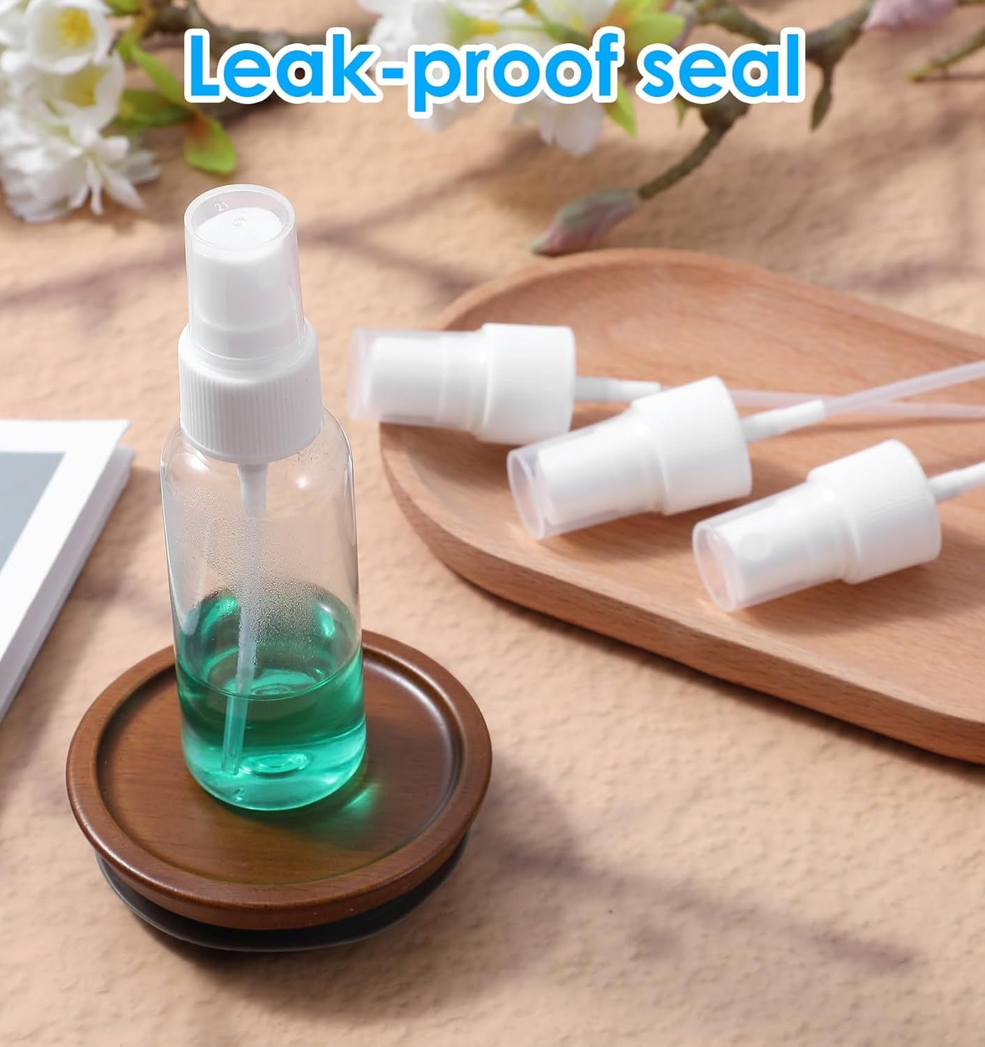 8 Pcs Spray Cap for Glycolic Acid, Spray Tops for Toner Bottles White
