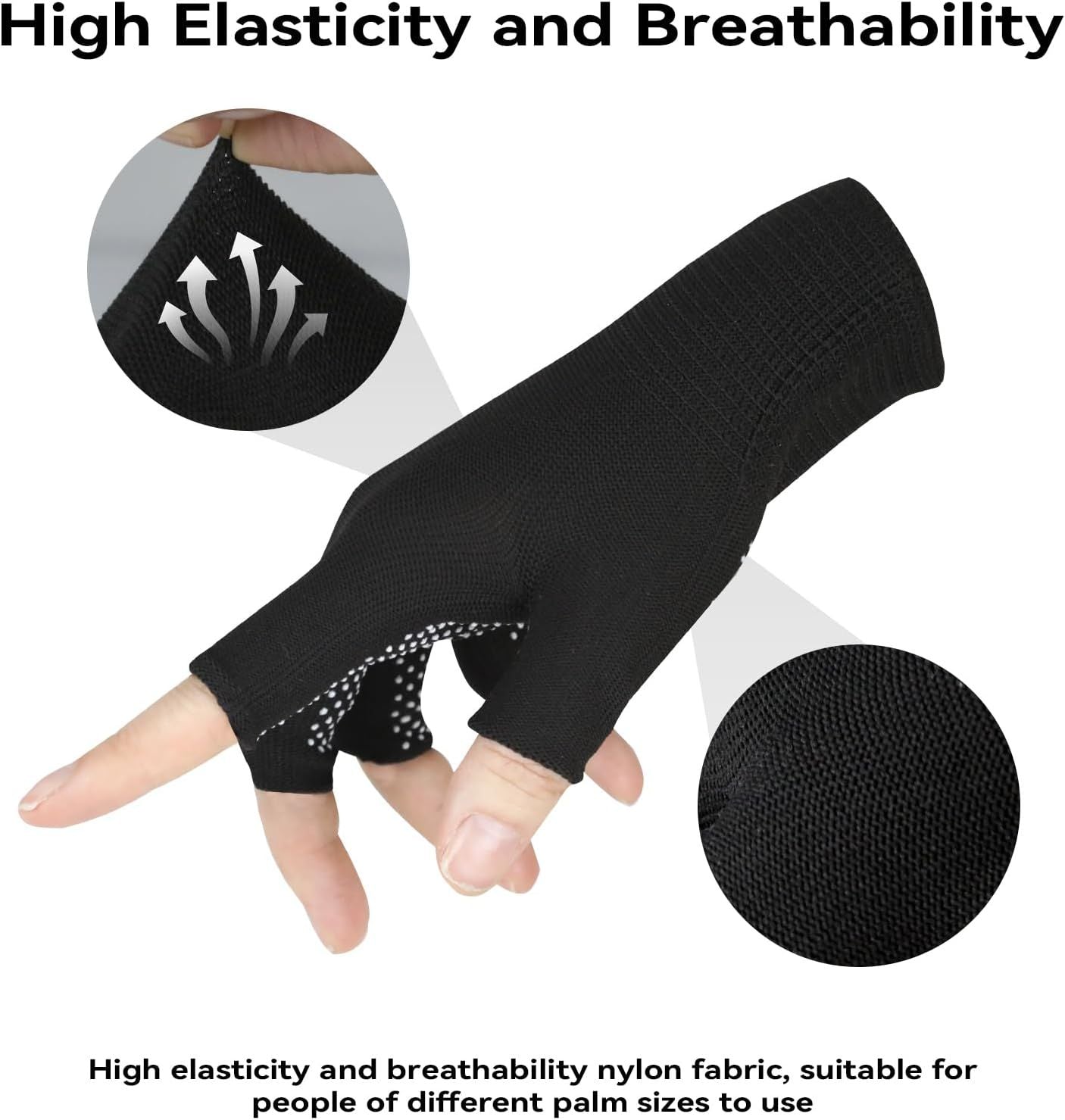 Summer Touchscreen Gloves for Women and Men, Anti-Slip Light Weight Half-Finger Gloves for Hiking, Warm Glove Cycling Driving, Cold Weather, Running, Outdoor Sports, Daily Work