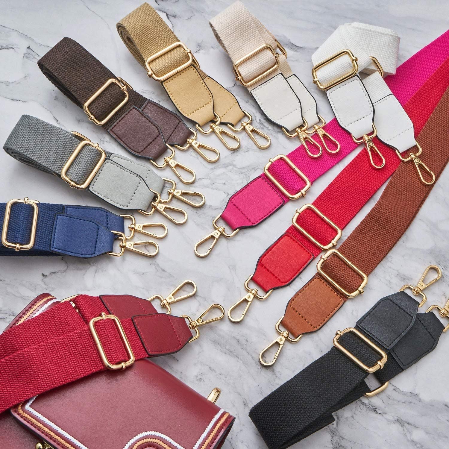 Wide Shoulder Purse Strap Replacement Adjustable Belt Canvas Bag Crossbody Handbag