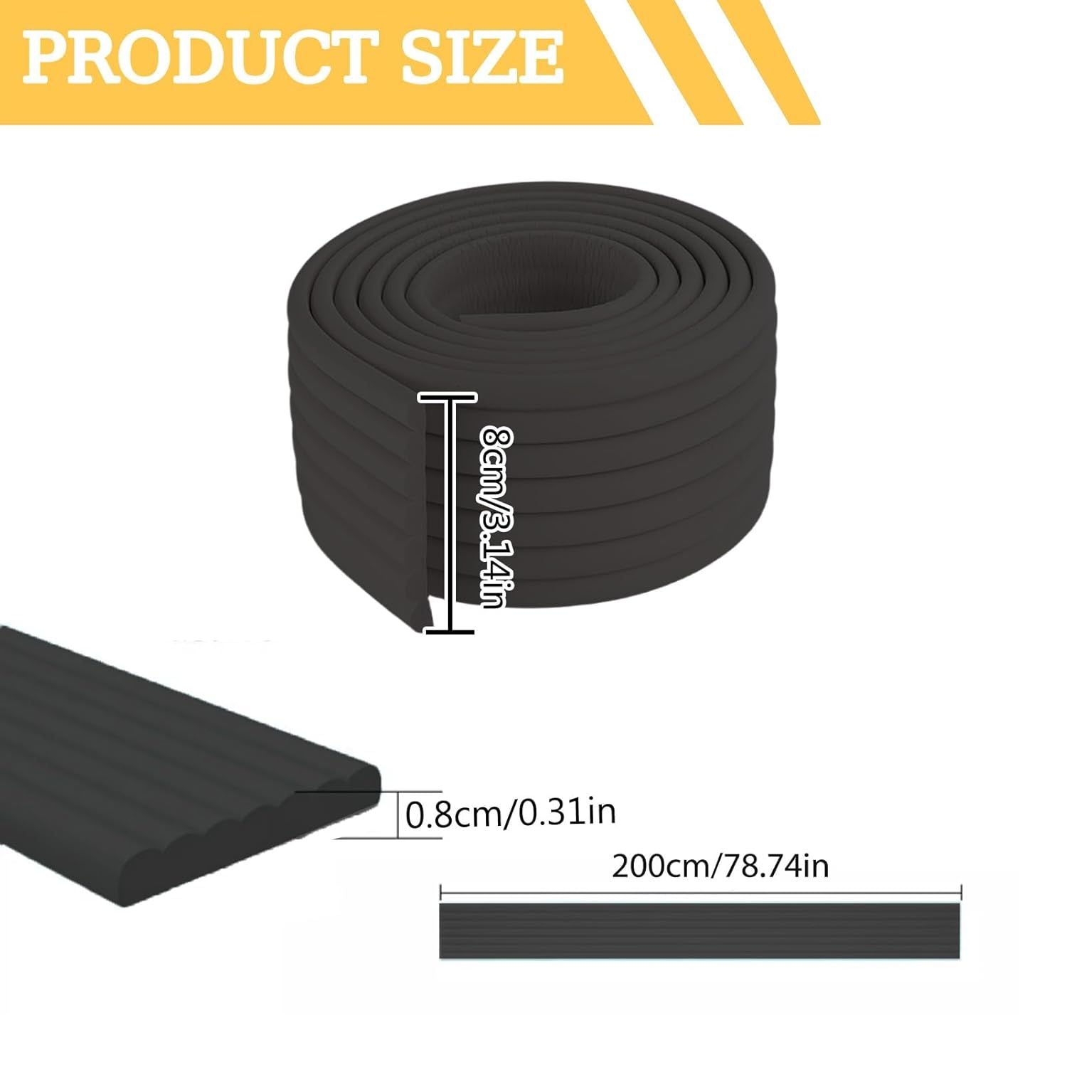 Soft Bunk Bed Ladder Pads with Cutter – Foam Step Padding & Ladder Cover for Kids’ Loft Beds, Dorm Ladders, Stairs & Edges, Easy-Cut Protective Pads for Comfortable Climbing and Home Safety Black