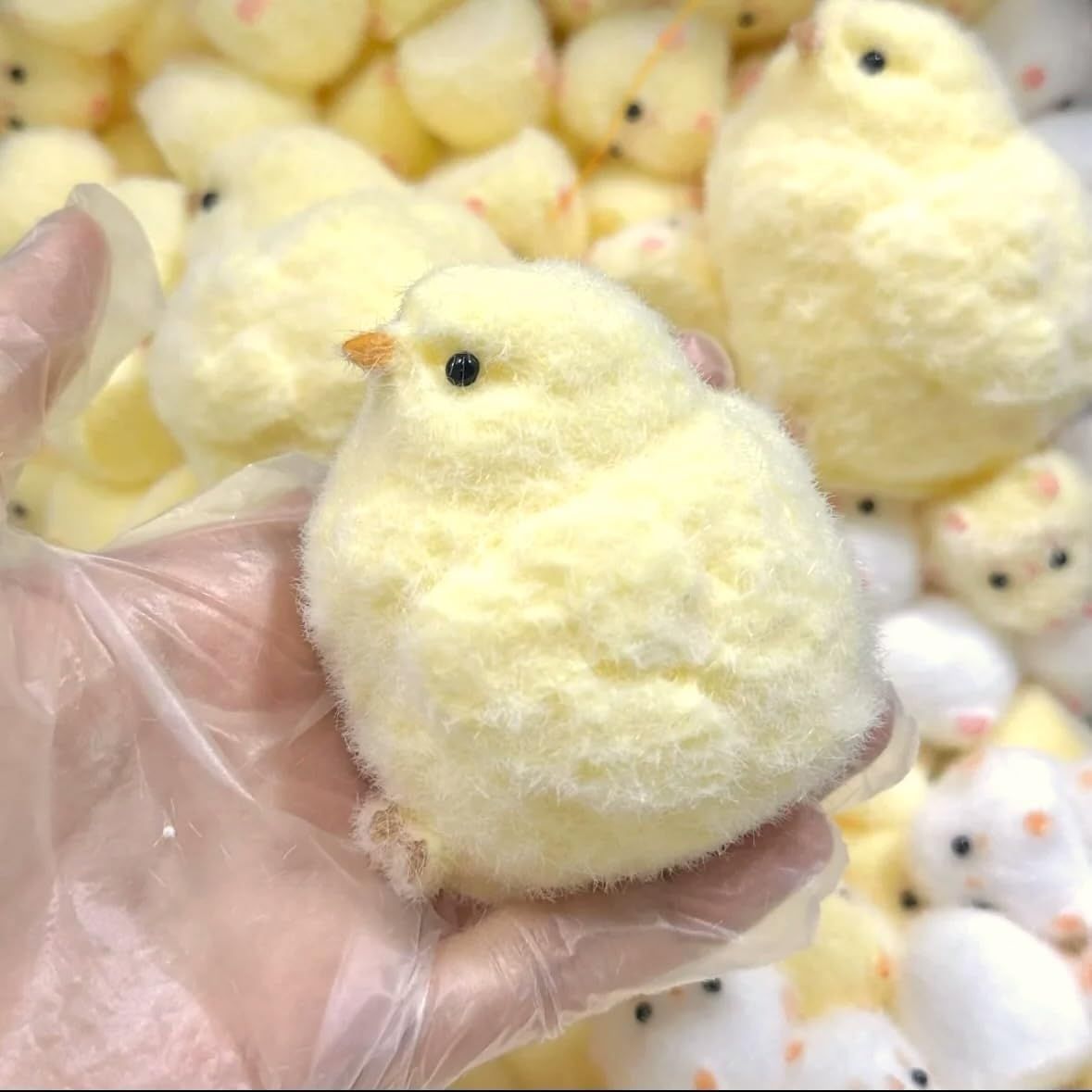 Handmade Chick Squeeze Toys Ultra Soft Squishy Fidget Toys Silicone Squishies Toys for Stress Relief Chicken 1pcs