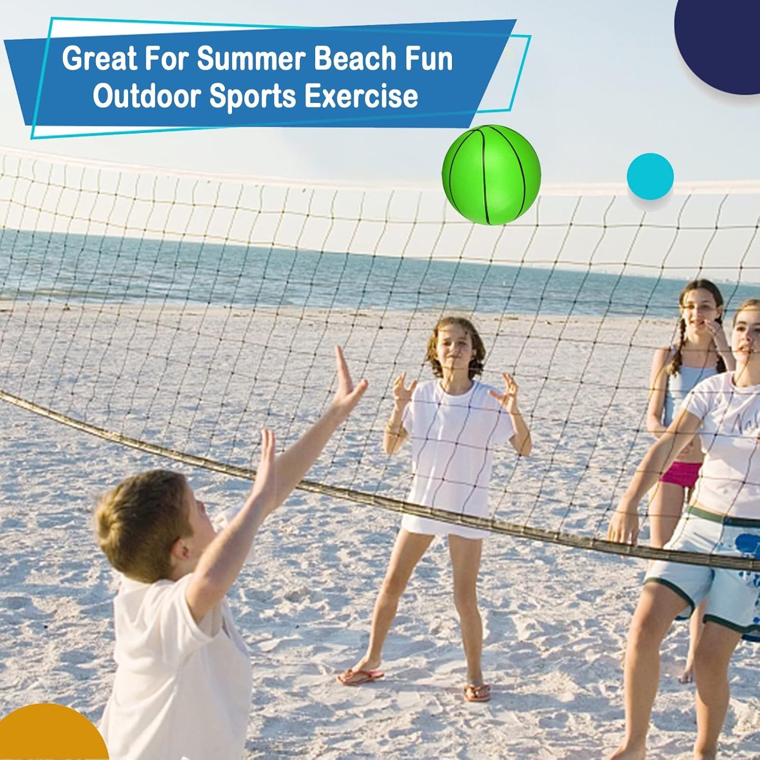 6 Inch PVC Mini Basketball for Indoor Mini Hoops, Soft 6" Rubber Small Repacement Balls for Over Door Hoop Sets, Little Beach Ball for Outdoor Yard Lawn 6 PCS with Air Pump