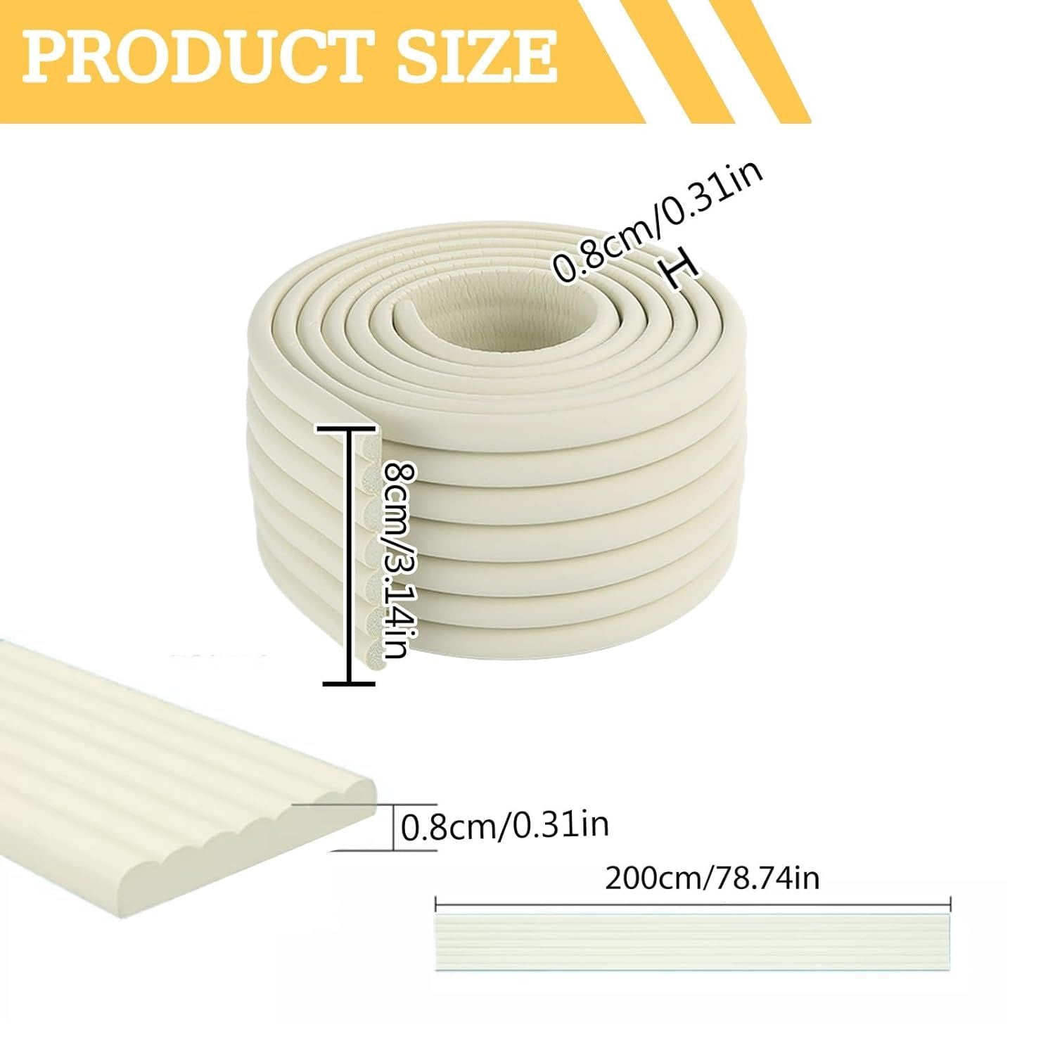 Soft Bunk Bed Ladder Pads with Cutter – Foam Step Padding & Ladder Cover for Kids’ Loft Beds, Dorm Ladders, Stairs & Edges, Easy-Cut Protective Pads for Comfortable Climbing and Home Safety White
