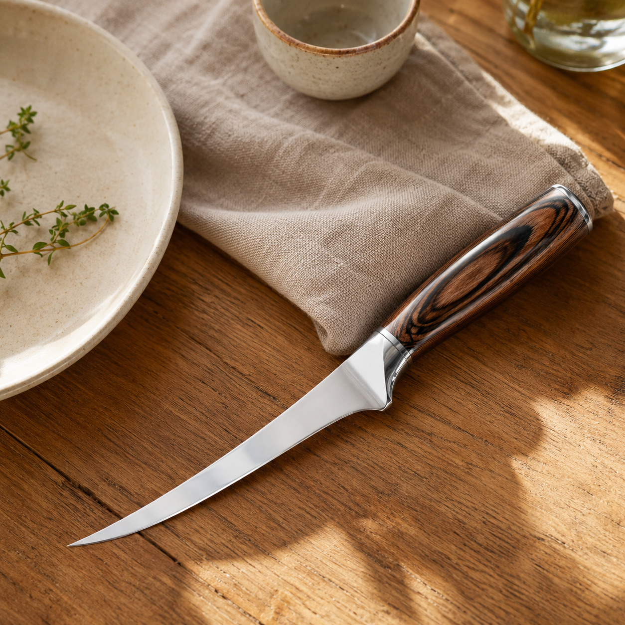 HOSHANHO 7 Inch Fillet Knife High Carbon Stainless Steel - Professional Boning Knife