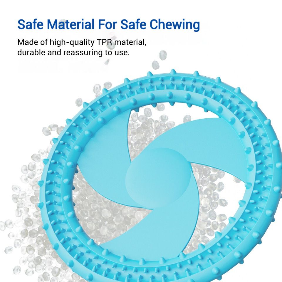 Soft Bite Resistant Dog Frisbee Silicone TPR Interactive Training Flying Disc