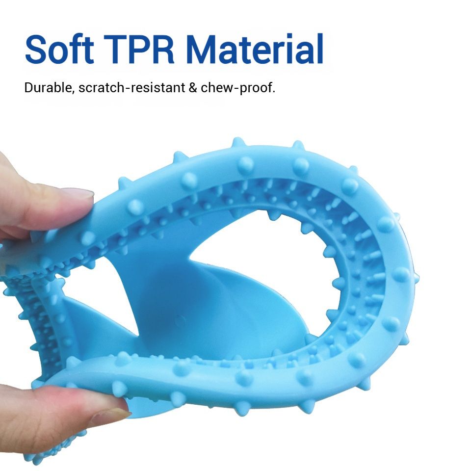 Soft Bite Resistant Dog Frisbee Silicone TPR Interactive Training Flying Disc