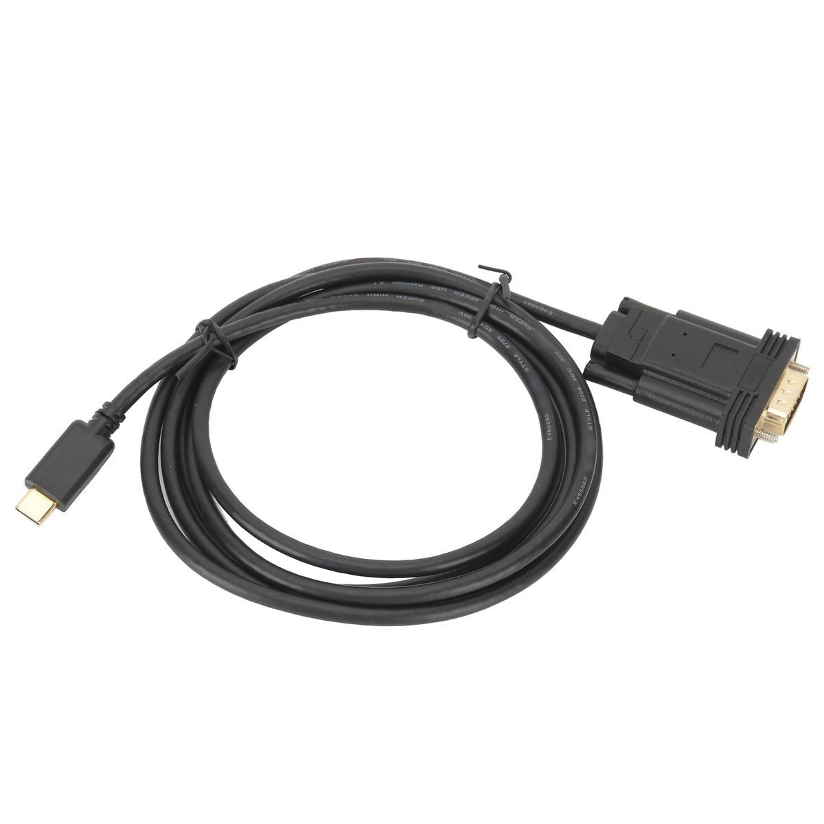 A0105 USB 3.1 TypeC to VGA Male Adapter Adapter 1.8M Cord Computer Accessor
