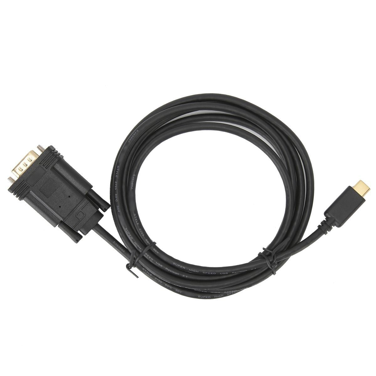 A0105 USB 3.1 TypeC to VGA Male Adapter Adapter 1.8M Cord Computer Accessor