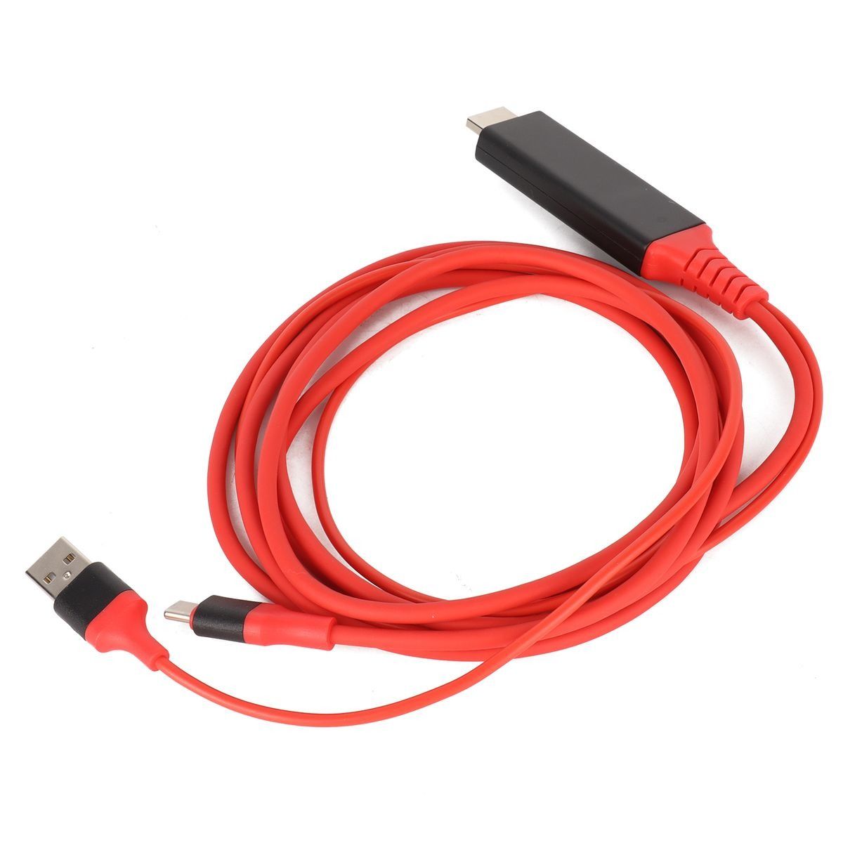 TypeC to HDMI Adapter USB 3.1 Phone to TV Charging Wire Red
