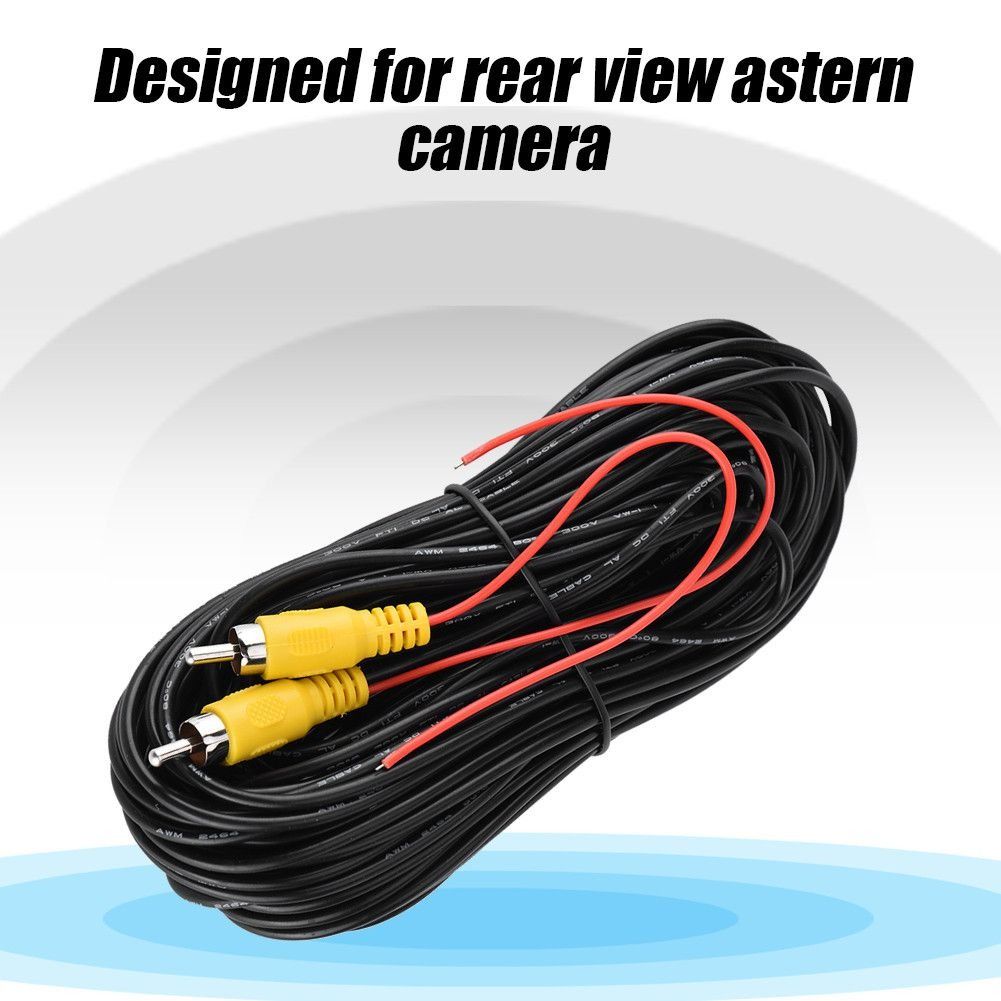 2PCS RCA M/M Nickel Plated Plug Audio Video Cord 20m