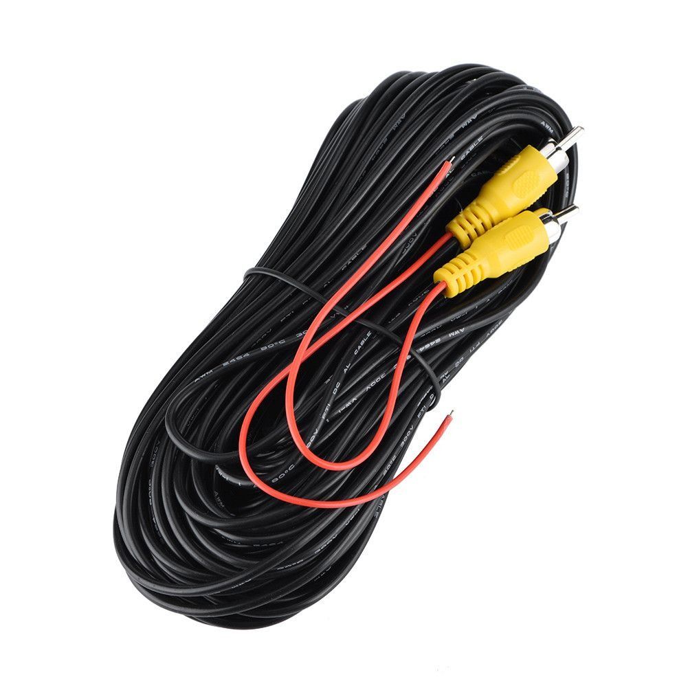 2PCS RCA M/M Nickel Plated Plug Audio Video Cord 20m