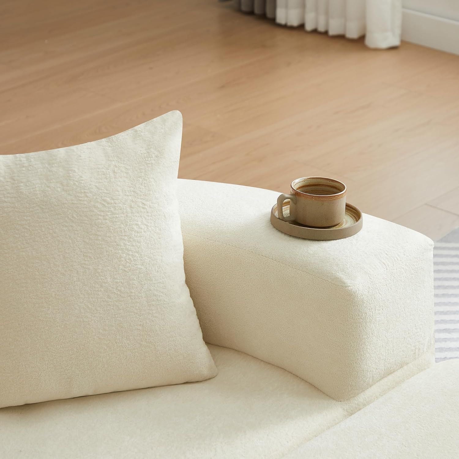 Multifunctional Round convertible Sofa Bed Compressed Packaging - Orange