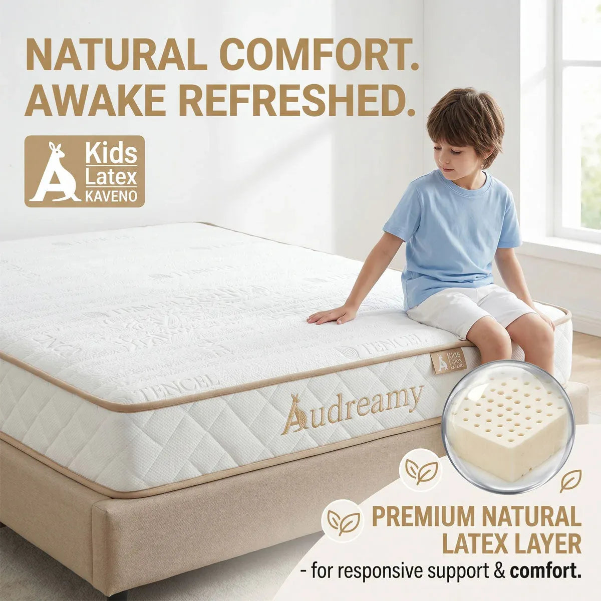 Audreamy Kaveno Kids Mattress Latex King Single