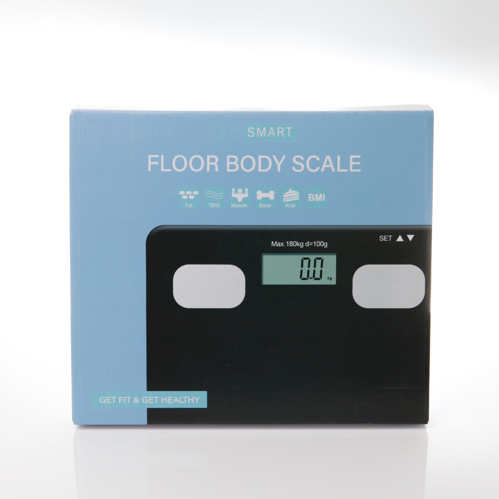 High-Precision Multi-Function Body Fat Scale with LCD, Fit Smart