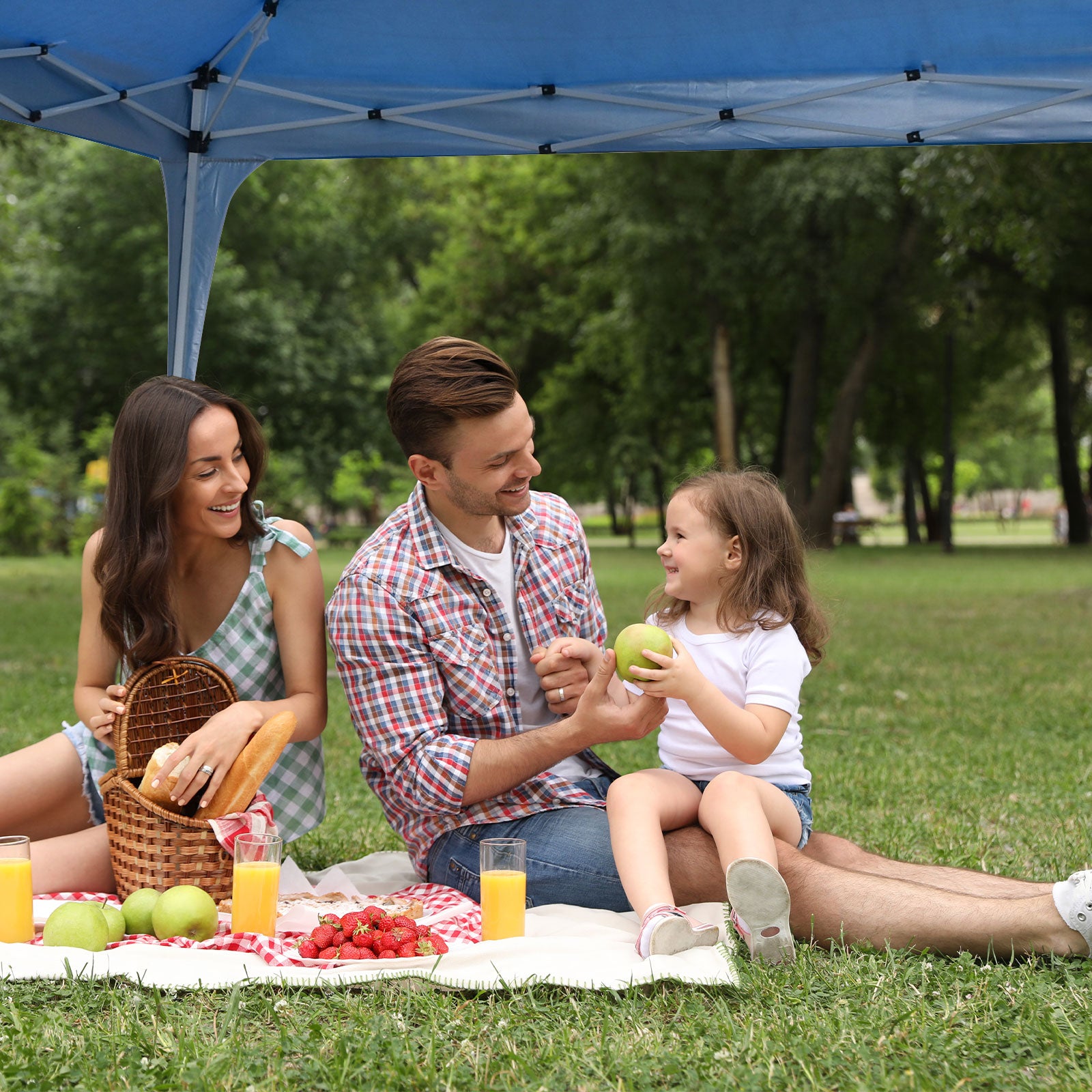 UV-Blocking 3M x 3M Outdoor Folding Tent - Navy | Arcadia