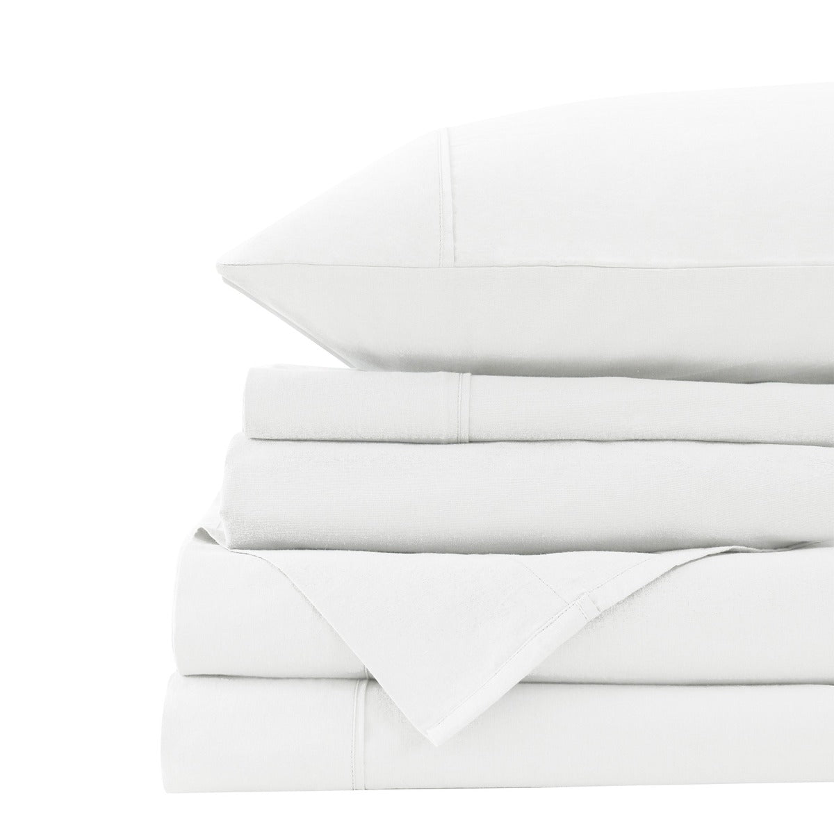 Ultra Soft 100% Cotton Quilt Cover Set - Queen Size, White