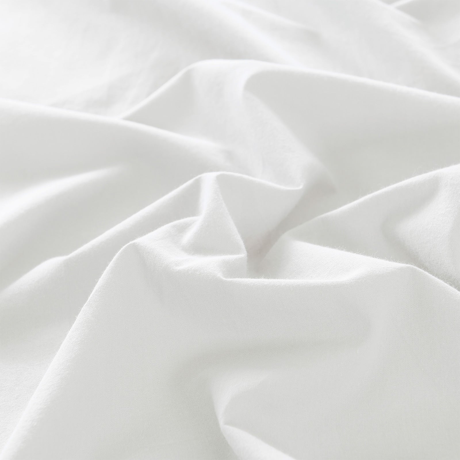 Ultra Soft 100% Cotton Quilt Cover Set - Queen Size, White