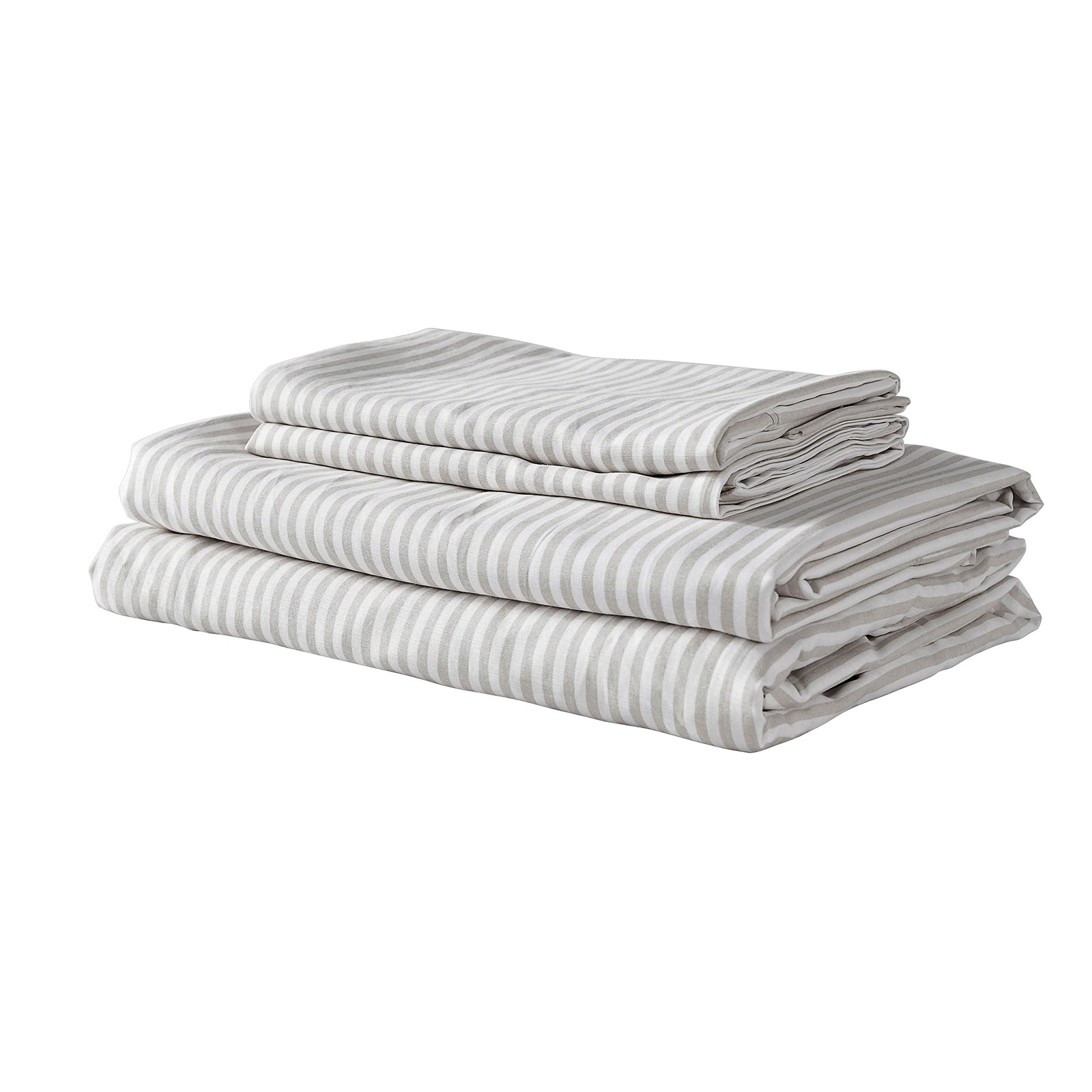 Temperature-Regulating Linen Blend King Sheet Set - Grey Royal Comfort