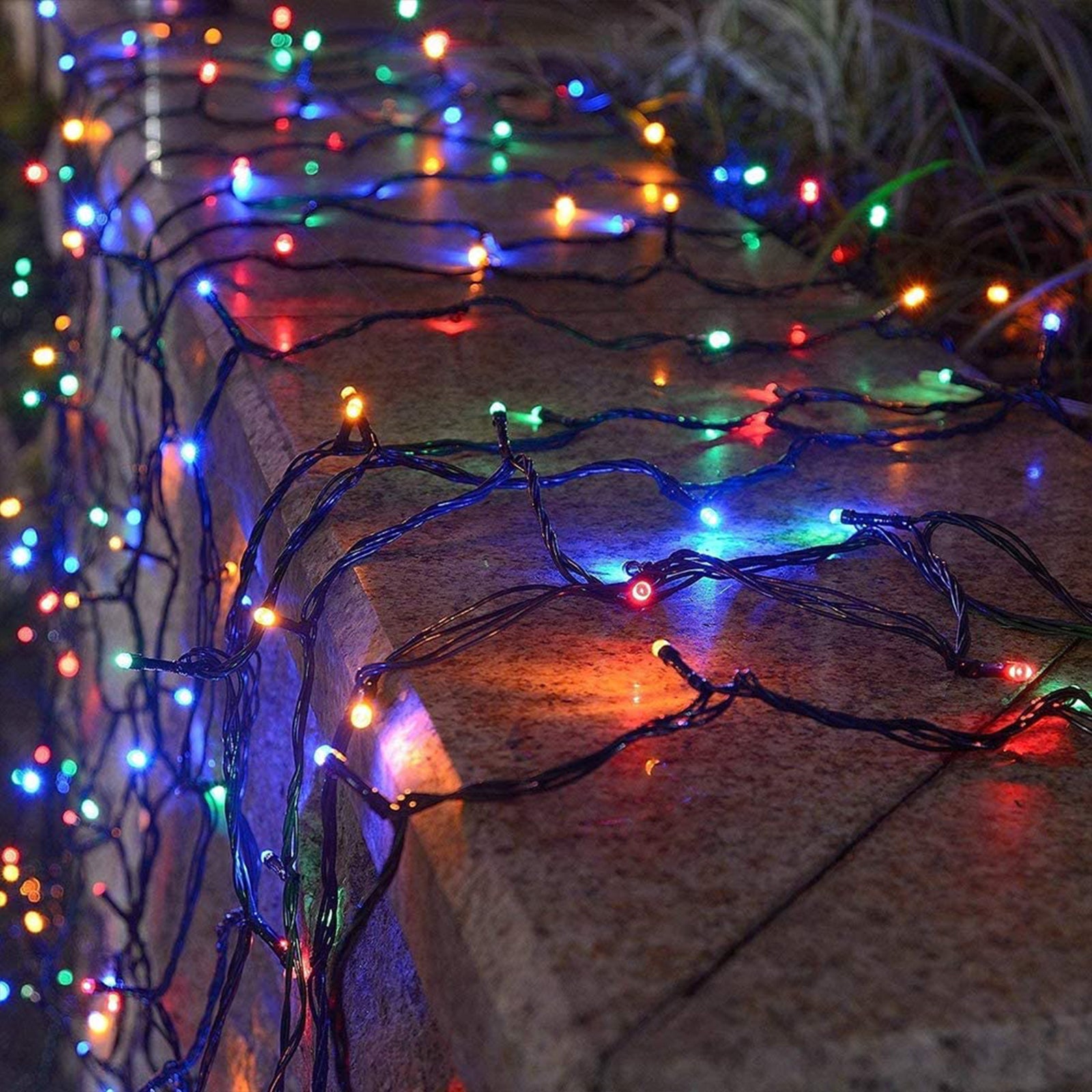 Solar Multicoloured Fairy Lights, Outdoor, 200 Lights, Milano Decor