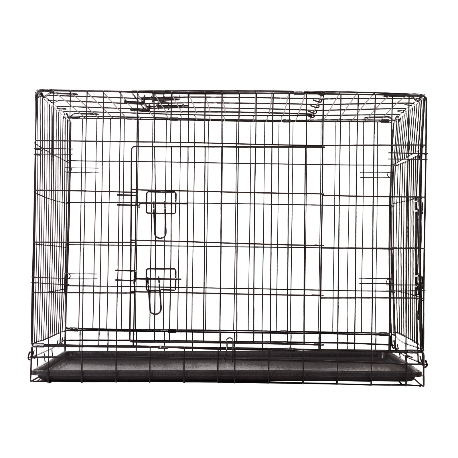 Foldable Triple-Door Pet Crate, Durable Metal Frame - 4Paws