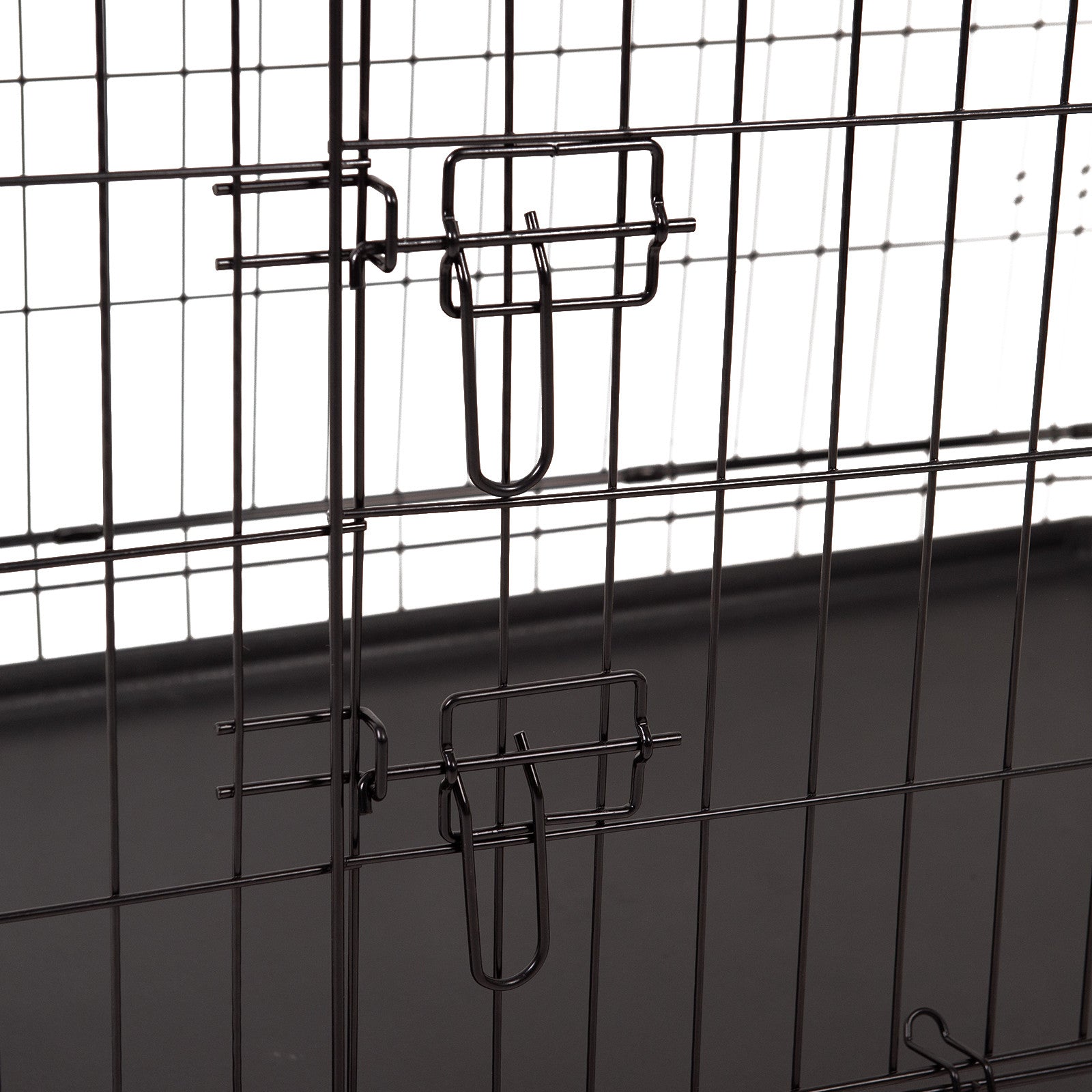 Foldable Triple-Door Pet Crate, Durable Metal Frame - 4Paws
