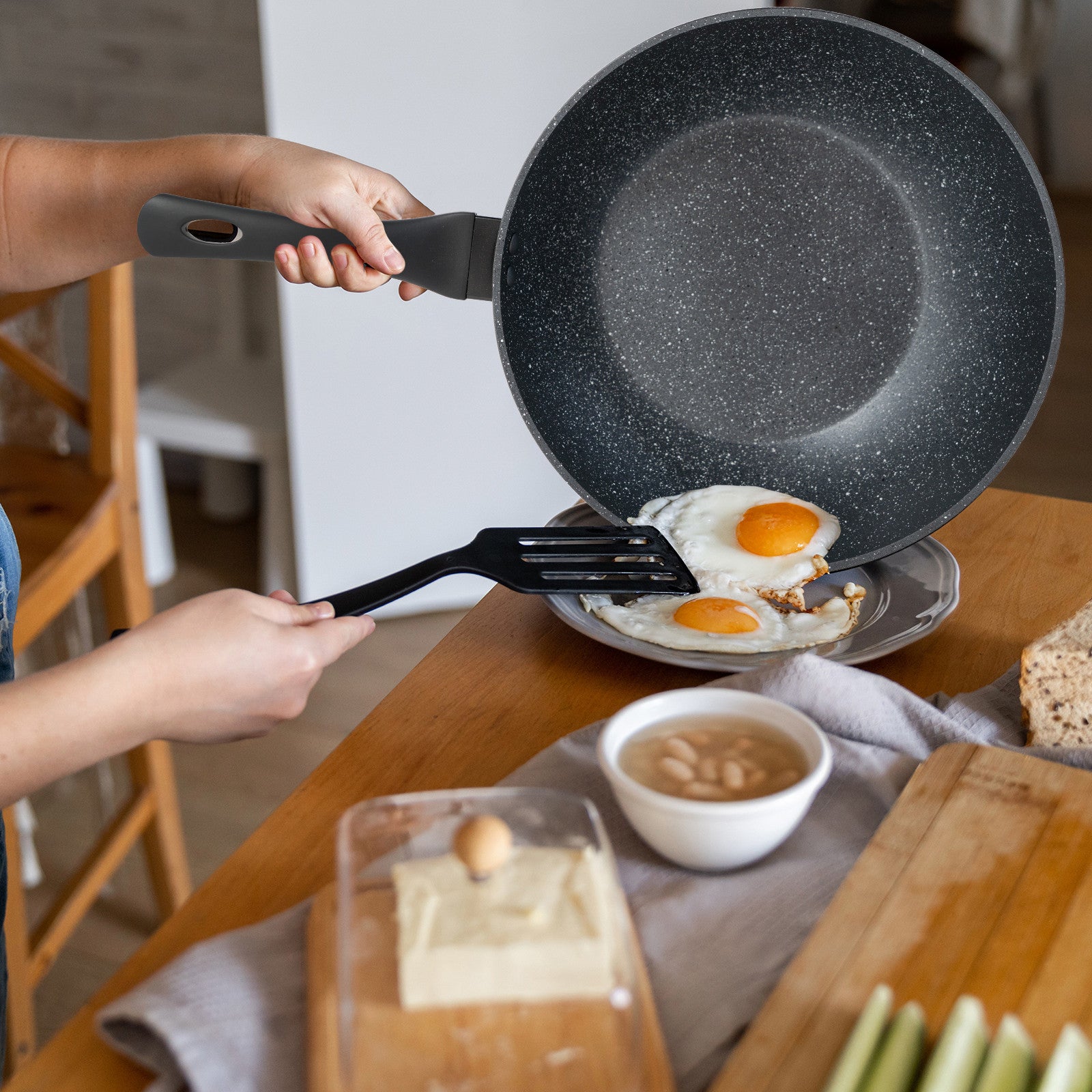 28cm Non-Stick Forged Aluminium Wok, PFOA-Free, Stonechef