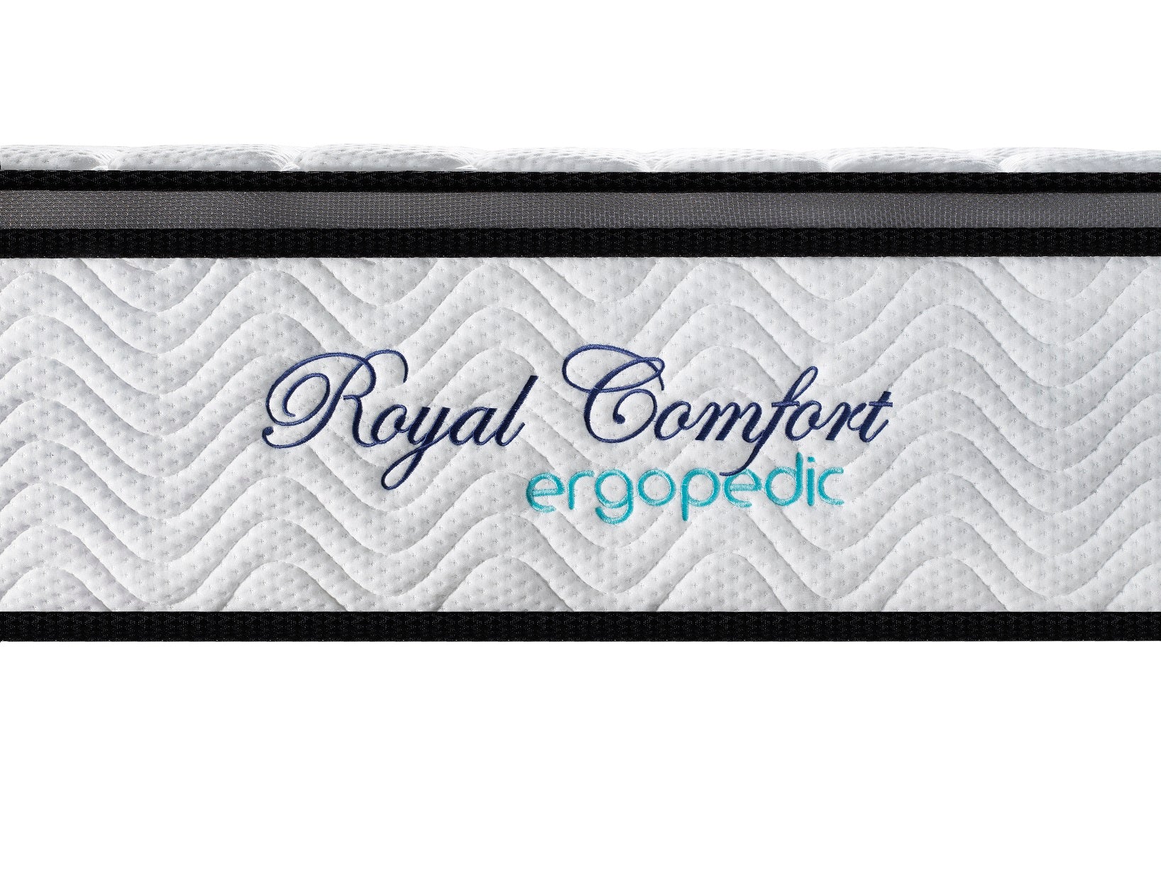Ergopedic Mattress 5 Zone Latex Pocket Spring Mattress In A Box 30cm - King Single - White Grey Black