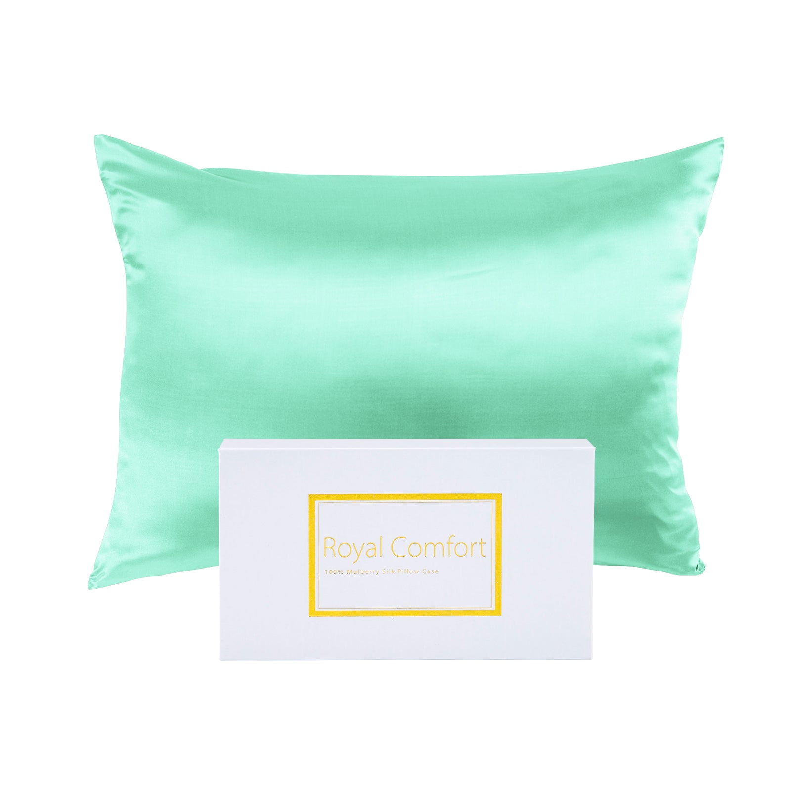 Hypoallergenic Silk Pillowcase Twin Pack with Gift Box - Royal Comfort