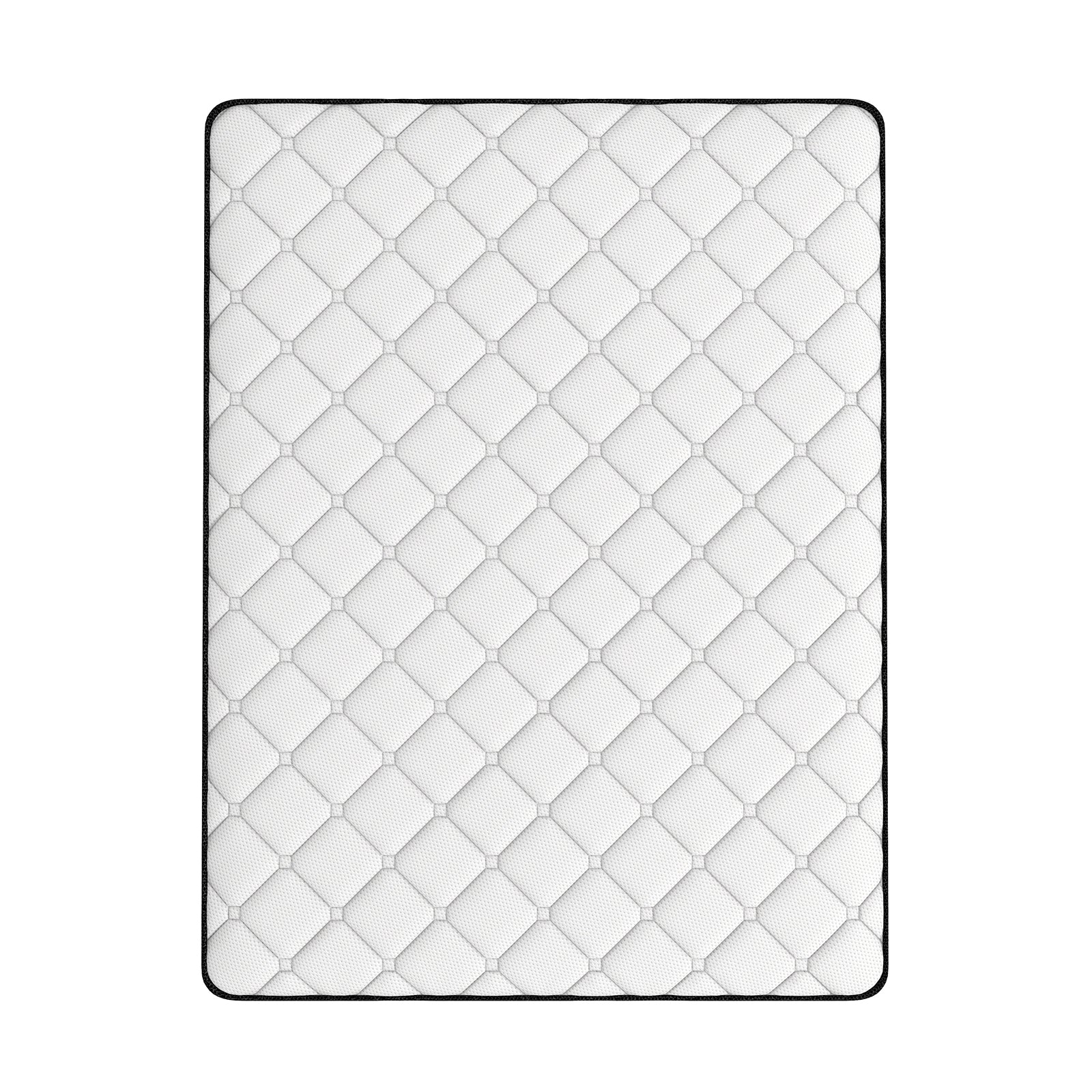 Comforpedic Mattress 5 Zone Medium Support Foam Bonnell Spring 21CM - Double - White Black