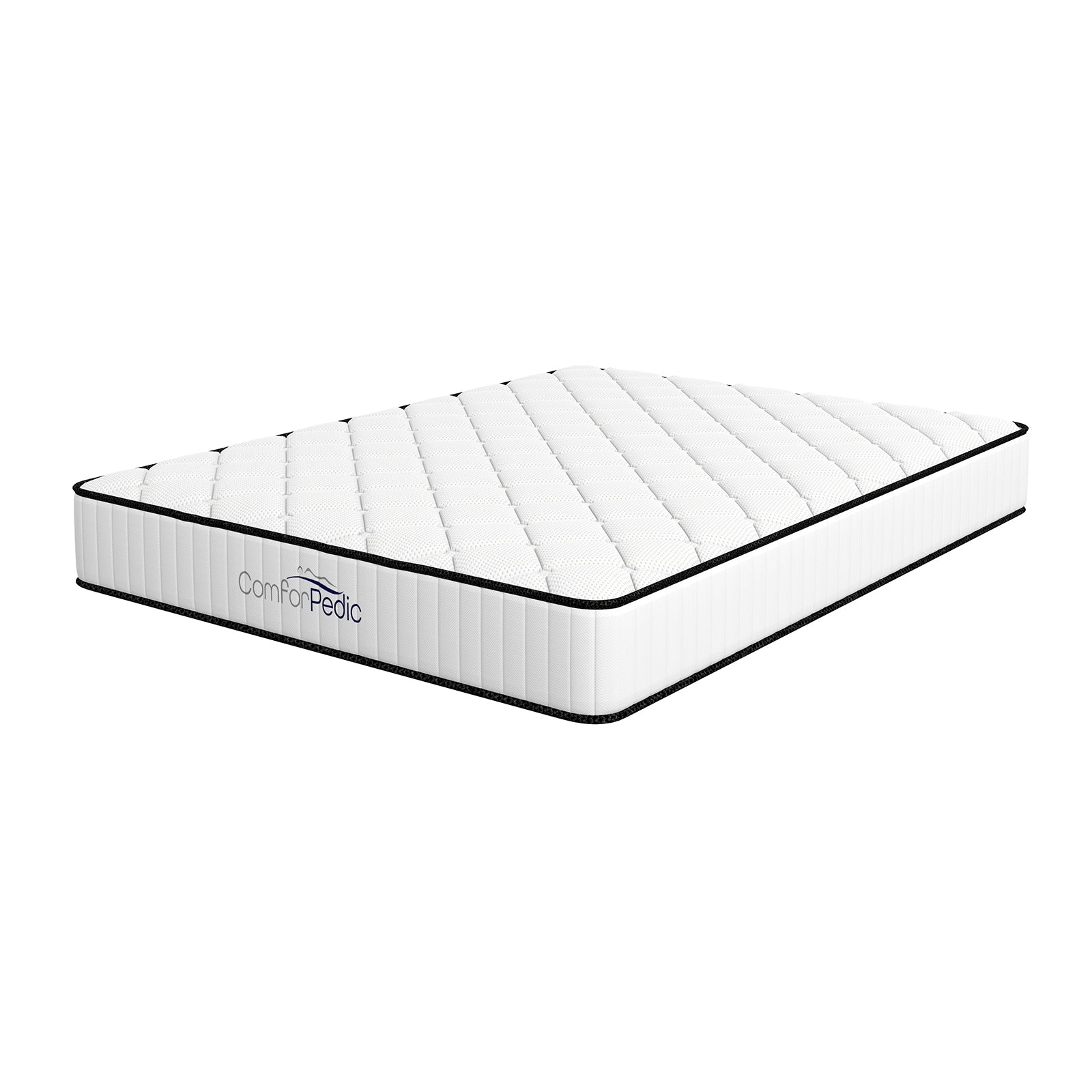 Comforpedic Mattress 5 Zone Medium Support Foam Bonnell Spring 21CM - King - White Black