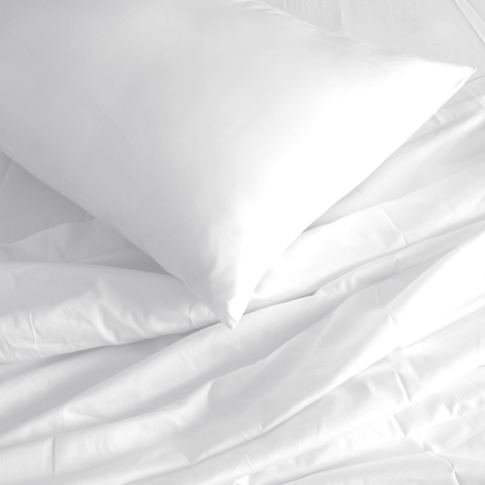 Royal Comfort 1000TC Hotel Grade Bamboo Cotton Sheets Pillowcases Set Ultrasoft - King - White