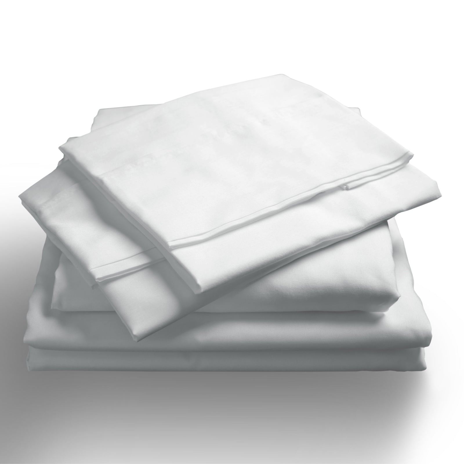 Royal Comfort 1000TC Hotel Grade Bamboo Cotton Sheets Pillowcases Set Ultrasoft - King - White