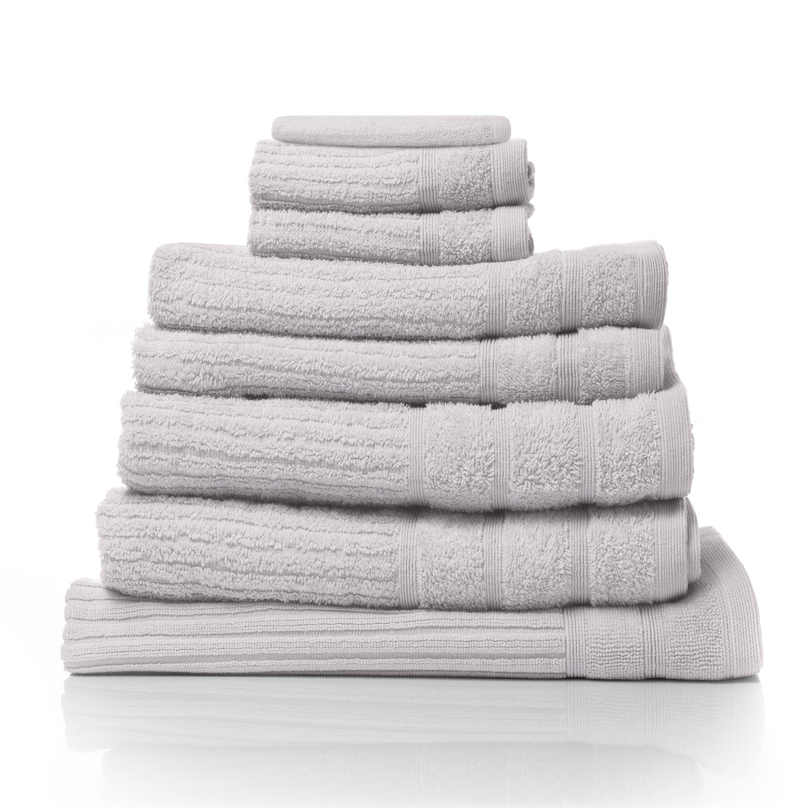 600GSM Egyptian Cotton 8-Piece Bath Towel Set - Royal Comfort