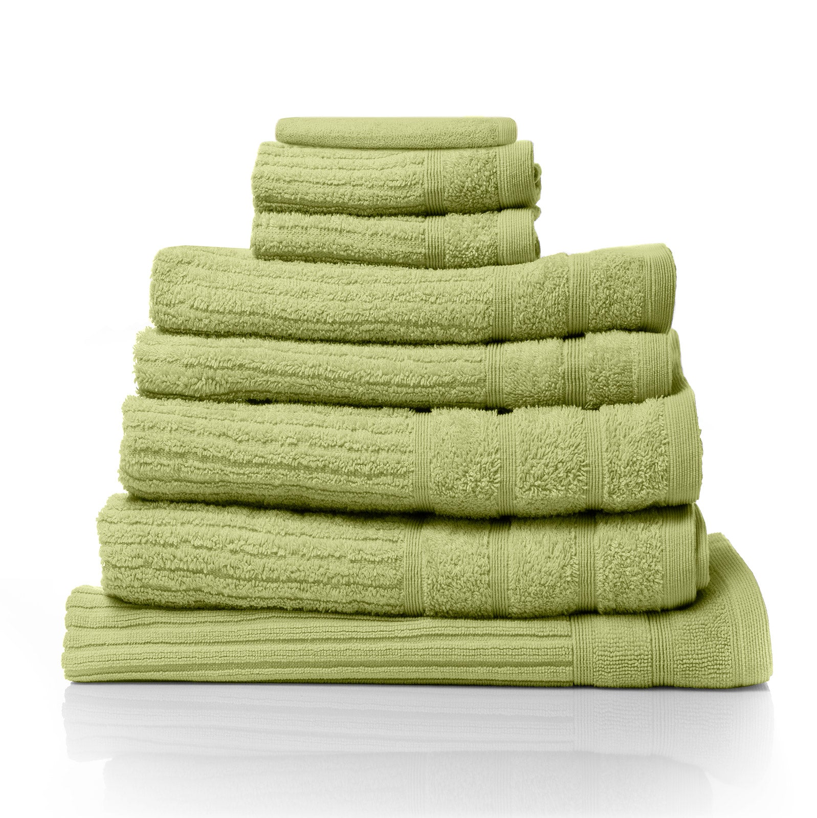 8 Piece 600GSM Egyptian Cotton Bath Towel Set - Royal Comfort