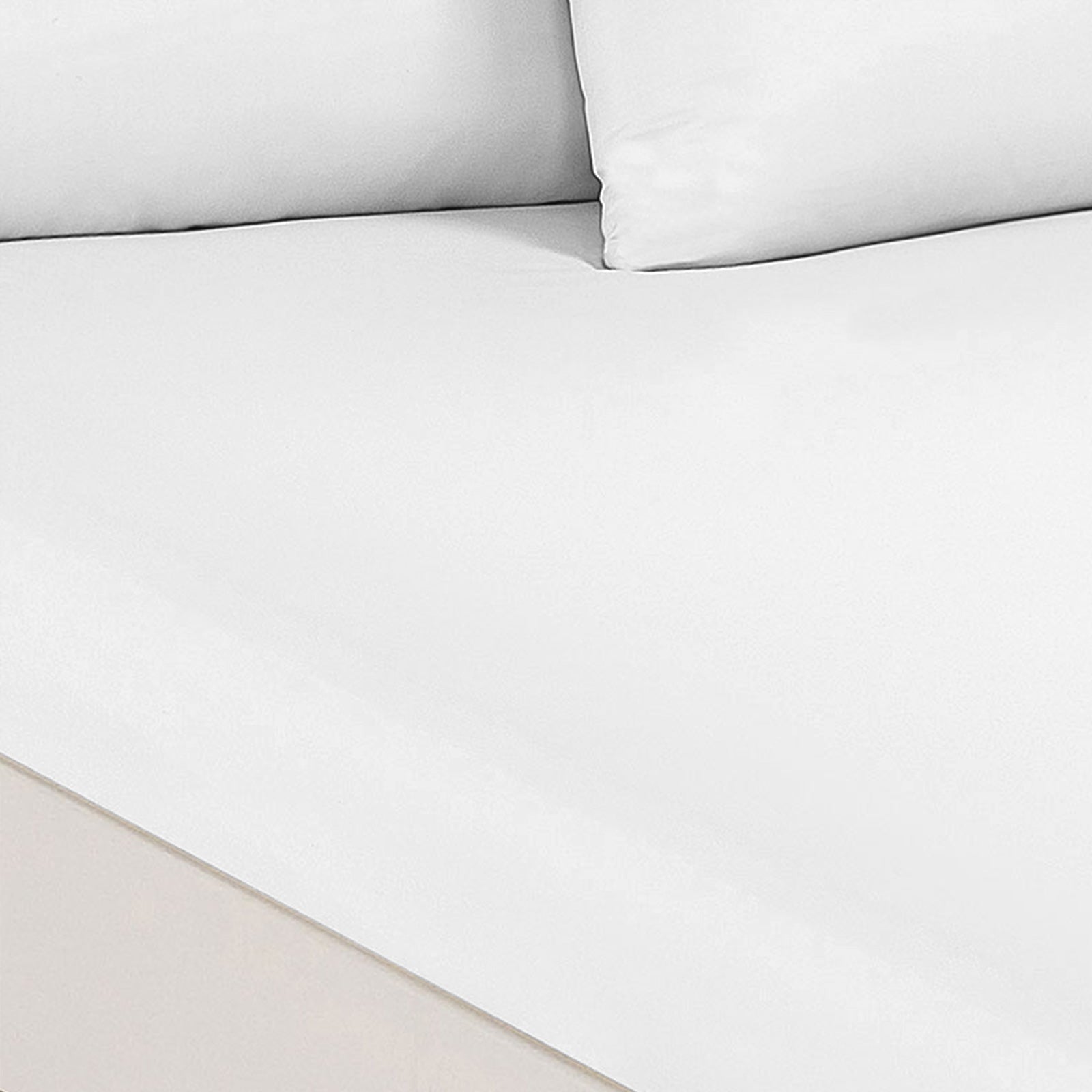 Ultra Soft 1500 TC Cotton Rich Queen Sheet Set, 3 Piece, White