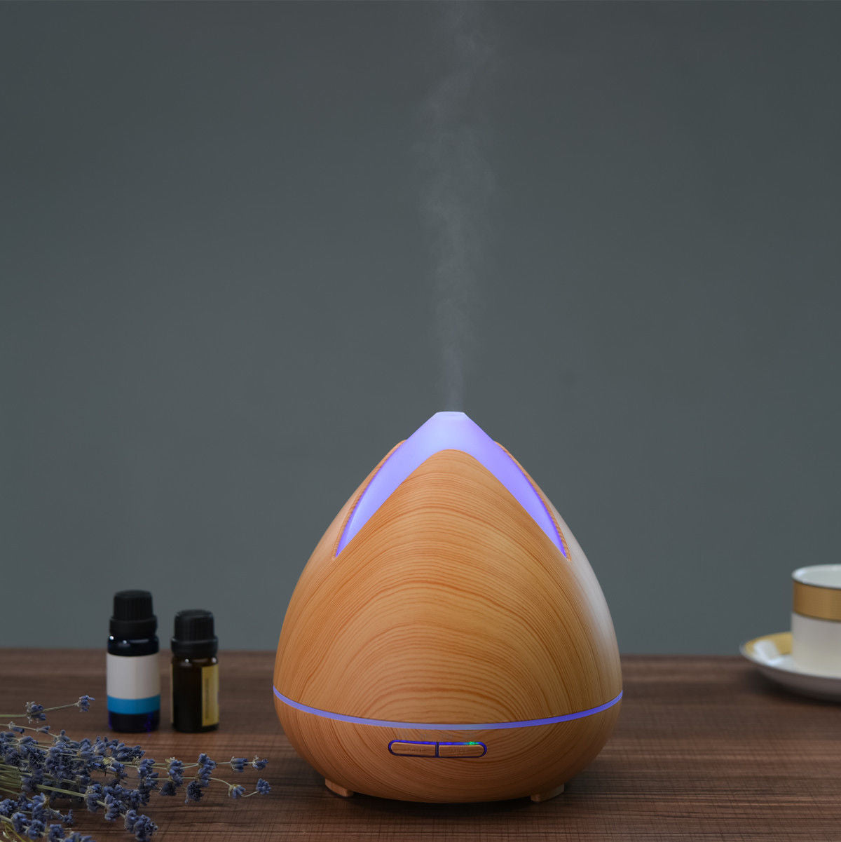 Ultra-Quiet 400ml Ultrasonic Aromatherapy Diffuser by PureSpa