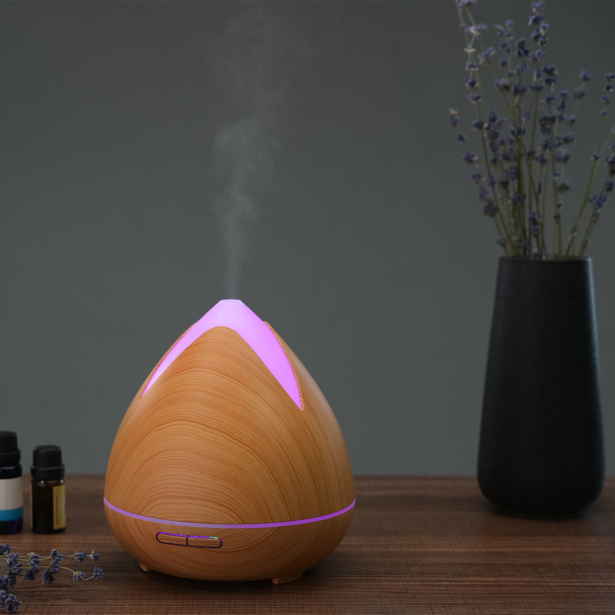 Ultra-Quiet 400ml Ultrasonic Aromatherapy Diffuser by PureSpa