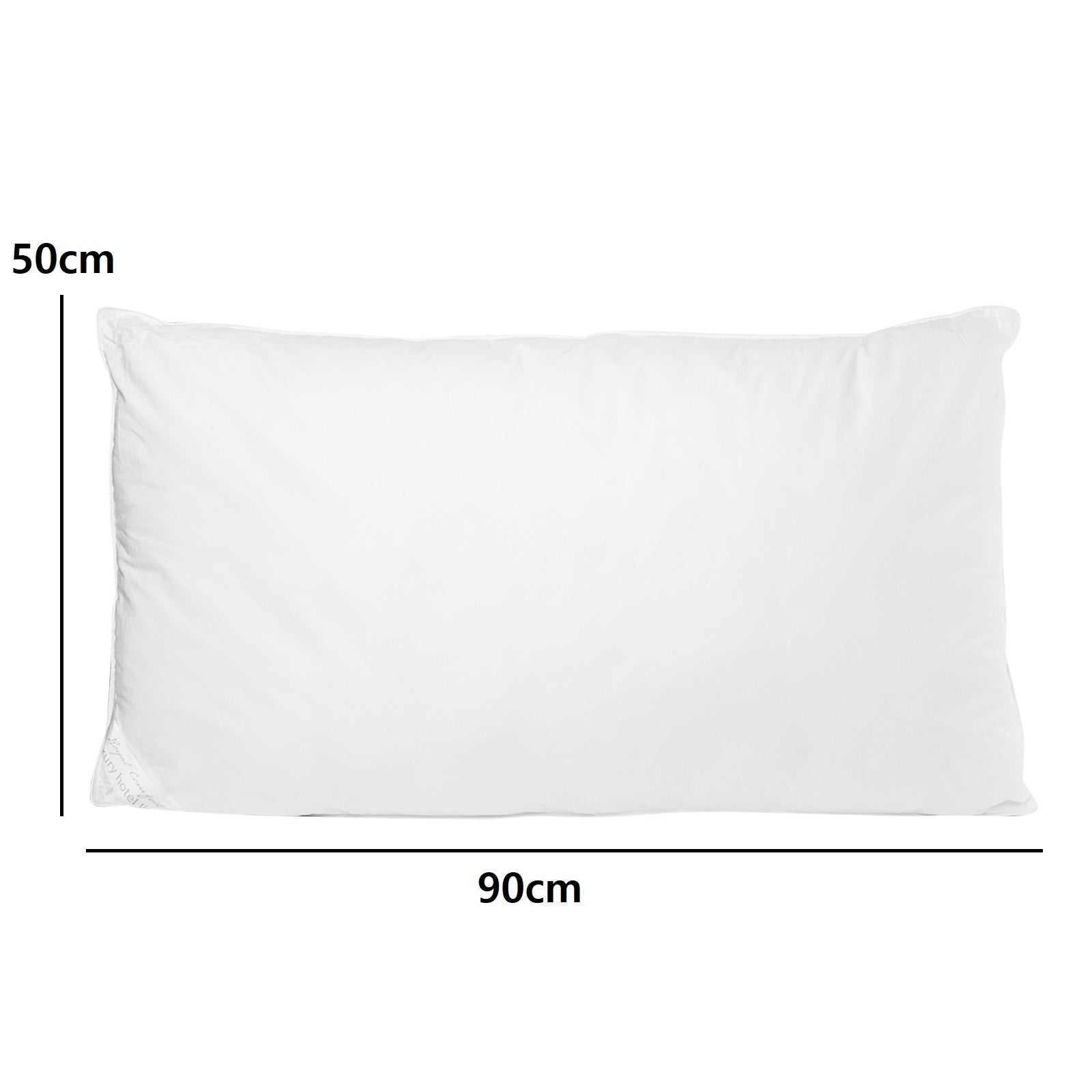 2 Pack Royal Comfort Cotton Cover 233TC Microfibre Luxury Signature Hotel Pillow