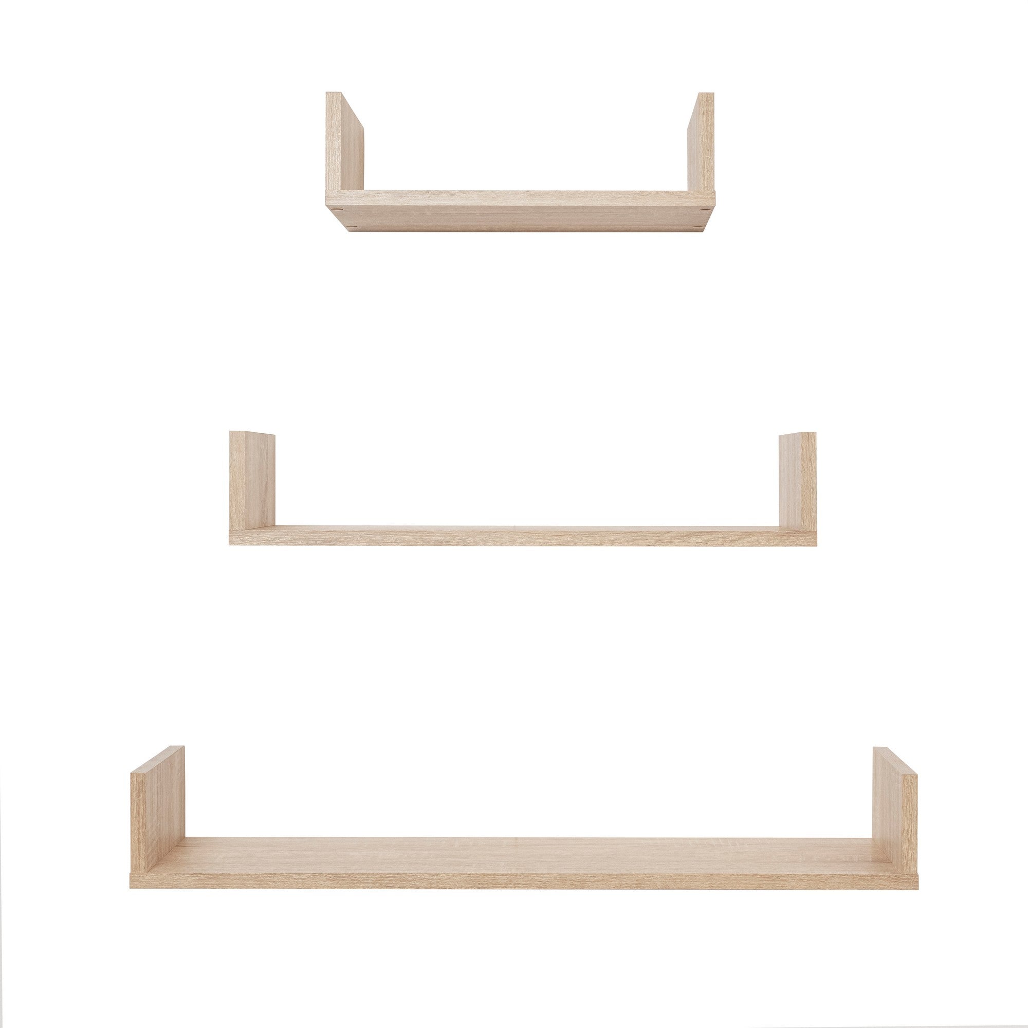 OSLO THREE PIECE SHELF KIT OAK