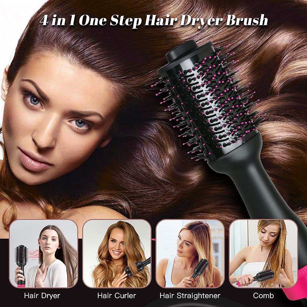 4 in 1 Ionic Hair Dryer Brush with 3 Temp Settings