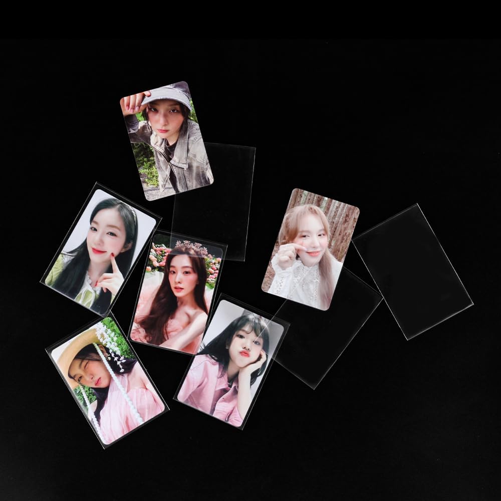 200 Micron Kpop Photocard Sleeves 59x90mm, 100 Packs