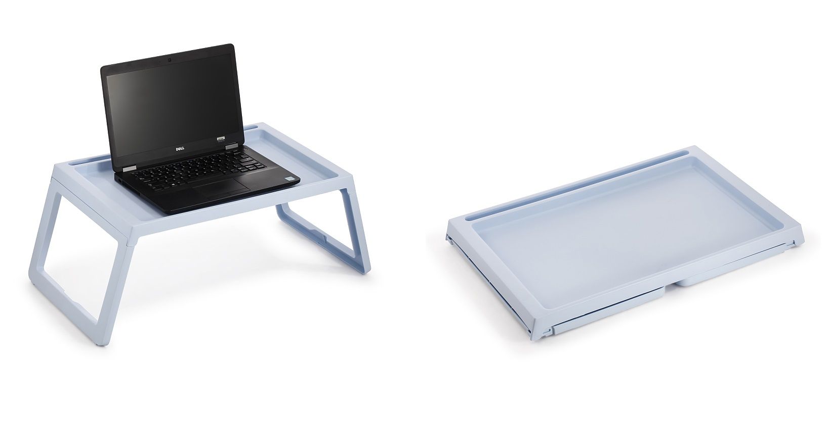Multifunction Laptop Bed Desk with foldable legs for Home Office Blue
