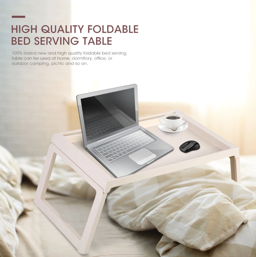 Anti-Slip Folding Laptop Bed Desk, Easy to Clean, 1 kg