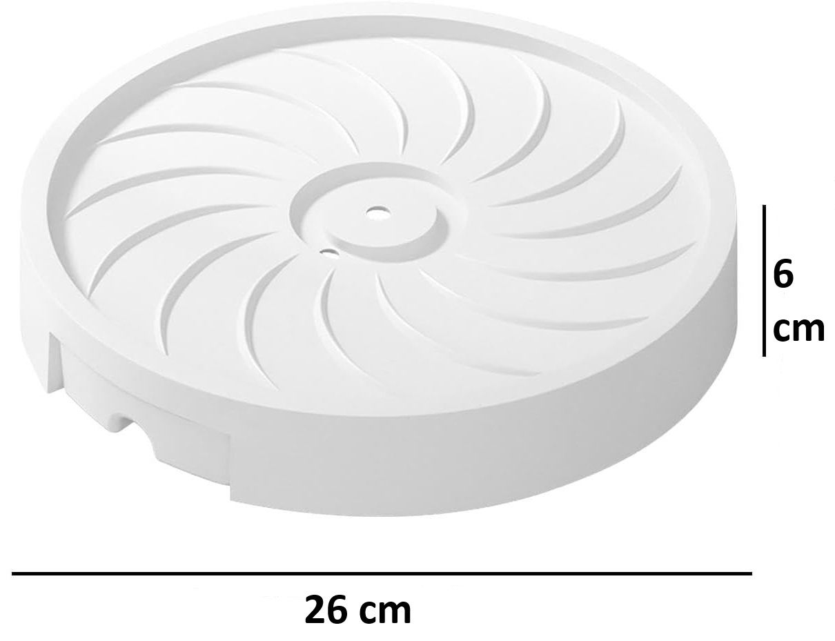 CARLA HOME 2-Pack Rolling Plant Stand with 360° Wheels for Indoor Pots 26 cm