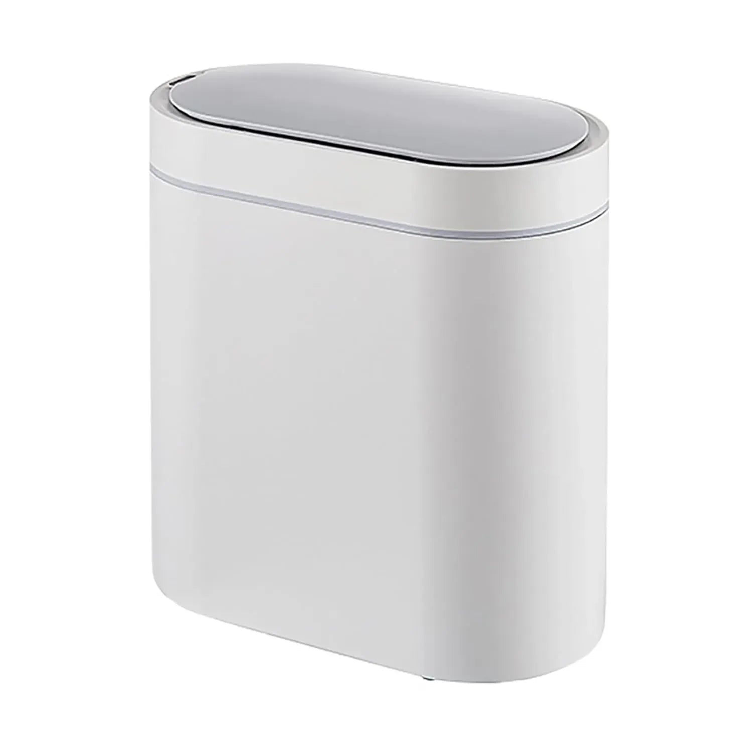 CARLA HOME 7L Automatic Trash Bin with Lid, Motion Sensor Garbage Can White