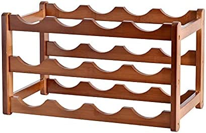 3-layer Bamboo Wine Storage Rack 12 bottles