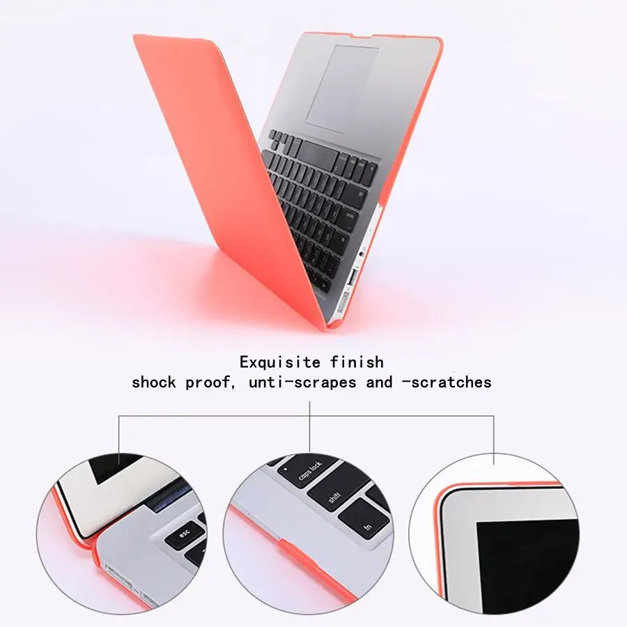 Hard Shell MacBook Air Case in Matte Black with Keyboard Cover for A2337/A2179/A1932