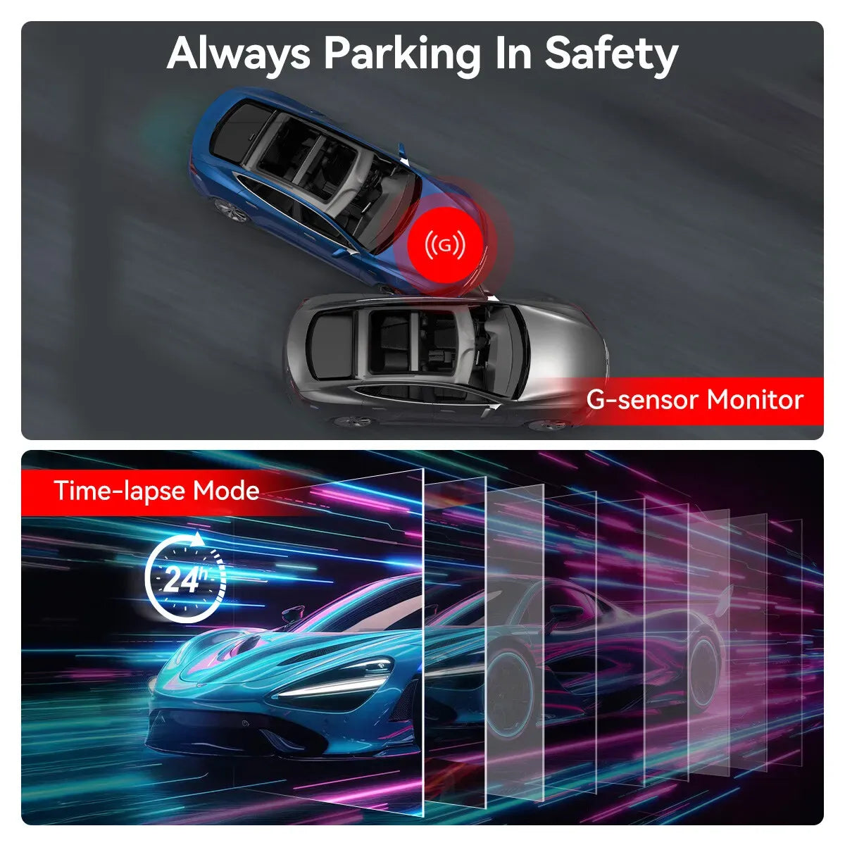 4K Front and Rear Dash Camera with WiFi GPS and Free 64GB SD Card